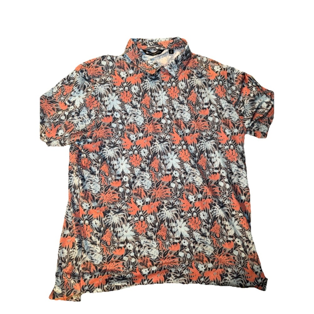Men's Travis Matthew Floral Print golf polo size XL